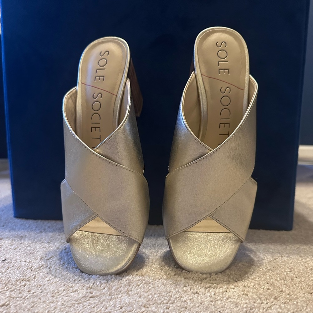 Gold sandals